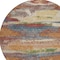 Homeroots 8' Orange Green And Gold Round Abstract Washable Indoor Outdoor Area Rug 612541 - alternate 3