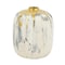 Homeroots 8" Gray Ivory And Gold Modern Abstract Ceramic Table Vase 574216 - alternate 2