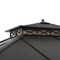 Sunjoy 10.5 ft. x 12.5 ft. Brown Steel Gazebo with 2-tier Hip Roof Hard Top A102006902 - alternate 2
