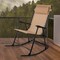 Lavish Home Folding Outdoor Rocking Chair Zero Gravity Chair Adjustable Pillow Ergonomic Foldable Lounger 80-OUTD-RC-2 - alternate 2