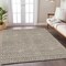 Homeroots 3' X 5' Brown And Beige Geometric Washable Indoor Outdoor Area Rug 594455 - alternate 2
