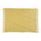 Homeroots 60" X 50" Yellow Woven Cotton Throw Blanket with Fringe 516545 - alternate 4
