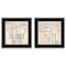 Homeroots Set Of Two Soak and Unwind 3 Black Framed Print Bathroom Wall Art, 2PK 406010 - alternate 1