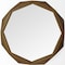 Homeroots 41" Brown Solid Wood Octagon Framed Accent Mirror 376442 - alternate 3
