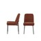 Homeroots Set of Two Burnt Orange and Black Boucle and Wood Dining Side Chairs, 2PK 716268 - alternate 2