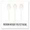 Perk EcoID Mediumweight Compostable Cutlery, Teaspoon, White, 300PK PK56203 - alternate 2