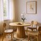 Homeroots 72" Natural Solid Wood Pedestal Base Round Top Dining Table 605987 - alternate 4