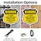Signmission 24 Hour Surveillance Shield Sign Warning, 6 inch X 6 inch, Plastic Sign, 2PK SHI-P-2PACK-6-354 - alternate 3