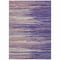 Homeroots 9' X 12' Purple Copper And Ivory Striped Washable Indoor Outdoor Area Rug 597287 - alternate 3