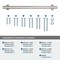 Amerock Davenport 12 inch 305mm Center-to-Center Satin Nickel Appliance Pull BP36697G10 - alternate 2