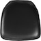 Flash Furniture Chiavari Chair Cushion, Black Back, 15.5 W 15-1/2" L 2 H, Vinyl Seat BH-BK-HARD-VYL-GG - alternate 1