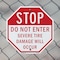Signmission Stop Do Not Enter Severe Tire Damag, 6 inch X 6 inch, Plastic Sign, 2PK OC-P-2PACK-6-238 - alternate 3