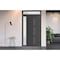 Vdomdoors Front Exterior Prehung Metal-Plastic Door Frosted Glass / MANUX 8112 Antracite / Office Commercial MANUX8112EXD-ANT-W32+16-H80+14-LH-I - alternate 2