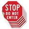 Signmission Stop Do Not Enter, 4 inch X 4 inch, Vinyl Decal, 5PK OC-D-5PACK-4-11 - alternate 1