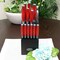 Oster Lindbergh 14 Piece Stainless Steel Blade Cutlery Set in Red 81006.14 - alternate 1