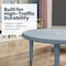 Flash Furniture Commercial Plastic Adjustable Height Classroom Activity Table-Dusty Blue, 33 in RD YU-YCX-007-2-ROUND-TBL-DSTYBL-GG - alternate 2