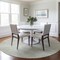 Homeroots 8' Beige Round Washable Indoor Outdoor Area Rug 598796 - alternate 3