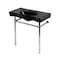 Kingston Brass 36" Ceramic Console Sink with Stainless Steel Legs, 8-Inch, 3-Hole, Black/Polished Chrome KVPB36198K381 - alternate 1