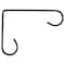 Landscapers Select Plant Bracket, 4-1/4 L, Steel, Black, Wall Mount Mounting GB0173L - alternate 1