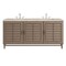 James Martin Vanities Portland 72" Double Vanity, Whitewashed Walnut, w/ 3 CM Tajnar Eclos Top 620-V72-WW-3TJR - alternate 1
