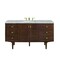 James Martin Vanities Amberly 60'' S Vanity, Mid-Century Walnut w/ Victorian Sil Top w/FreePower Wireless Charger 670-V60S-WLT-FVSL - alternate 1