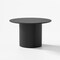 Homeroots 46" Black Wood Pedestal Base Round Top Dining Table 713565 - alternate 2