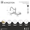 Kingston Brass Two-Handle Wall Mount Bridge Kitchen Faucet, Matte Black KS1240NX - alternate 2