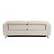 Homeroots 83" Beige Top Grain Leather Reclining Solid Wood USB Sofa 720400 - alternate 2
