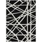 Homeroots 5' X 8' Black And Ivory Geometric Washable Indoor Outdoor Area Rug 600421 - alternate 1