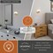 Vaxcel Sloane 1 Light LED Gold Satin Brass Mid-Century Modern Wall Sconce Fixture with White Glass Globe W0432 - alternate 2