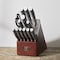 Henckels Modernist 14-pc Self-Sharpening Knife Set with Block, Dark Brown, Stainless Steel, Walnut 1014117 - alternate 2