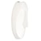 Homeroots 10" White Ceramic Face Round Wall Decor 384170 - alternate 2