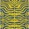 Homeroots 3' X 5' Yellow And Blue Animal Print Washable Indoor Outdoor Area Rug 600714 - alternate 3