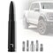 Recon Truck Accessories .50 CAL BULLET SHAPED EXTENDED RANGE ALUMINUM 8IN SHORTY ANTENNA BRUSHED ALUMINUM 264ANT50BR - alternate 3