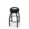 Holland Bar Stool Co 30" Blk Wrinkle Arkansas Swivel Bar Stool, Accent Ring L8B2B30ArknUn - alternate 1