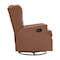 Flash Furniture Omma Swivel Glider Rocker Recliner Chair, Manual 360 Degree Swivel Wingback Recliner CY-RAC-537-CGNPU-GG - alternate 3
