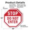 Signmission Stop Do Not Enter, 10 inch X 10 inch, Aluminum Metal Signs, 2PK OC-A-2PACK-10-47 - alternate 4