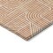Homeroots 5' X 8' Orange And Ivory Abstract Washable Indoor Outdoor Area Rug 594948 - alternate 3