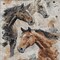 Homeroots 10' X 14' Beige Charcoal And Brown Horse Washable Indoor Outdoor Area Rug 618696 - alternate 1
