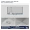 Wrightmaster 25 in. Drop-In 16-Gauge Single Bowl Stainless Steel Kitchen Sink with Rolling-Up Rack and Strainer ZOR-T252212A1 - alternate 2