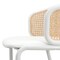 Leisuremod Ervilla Wicker Bar Stool with Fabric Seat and White Powder Coated Steel Frame, White EBW-31W - alternate 3