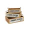 Homeroots Set of Three Brown Solid Wood Crate, 3PK 487679 - alternate 2