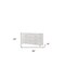 Homeroots 58" White Solid and Manufactured Wood Six Drawer Double Dresser 486523 - alternate 2