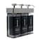 Amenie Sicilian Tangerine SOLera Rectangle 3 Chamber Refillable Dispenser, Satin 39334-R3-C-ST - alternate 2