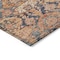 Homeroots 8' X 10' Terra Cotta And Charcoal Damask Washable Indoor Outdoor Area Rug 603392 - alternate 2