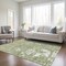 Homeroots 9' X 12' Sage And Ivory Abstract Washable Indoor Outdoor Area Rug 612705 - alternate 2