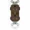 Leviton Straight Blade Receptacle, 5-15R, 15 A, 125V AC, Self-Grounded MT562-S - alternate 1