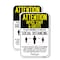 Signmission Attention Office Staff & Guests Practice Social Distanc, 18'' X 24'', Heavy Gauge Aluminum, 2PK A-1824-2PACK-25405 - alternate 1