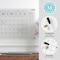 Martha Stewart Grayson Acrylic Wall Calendar w/Notes w/Dry Erase Marker and Mntng Hrdwr, 24in. x 18in., w/Blk Prnt BR-AC-4560-BK-CLRBK-MS - alternate 2