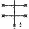 Siig QUAD MONITOR FULL-MOTION DESK MOUNT -INDEPENDENTLY TILT, SWIVEL, ROTATE AND EXTE CE-MT0S12-S1 - alternate 1